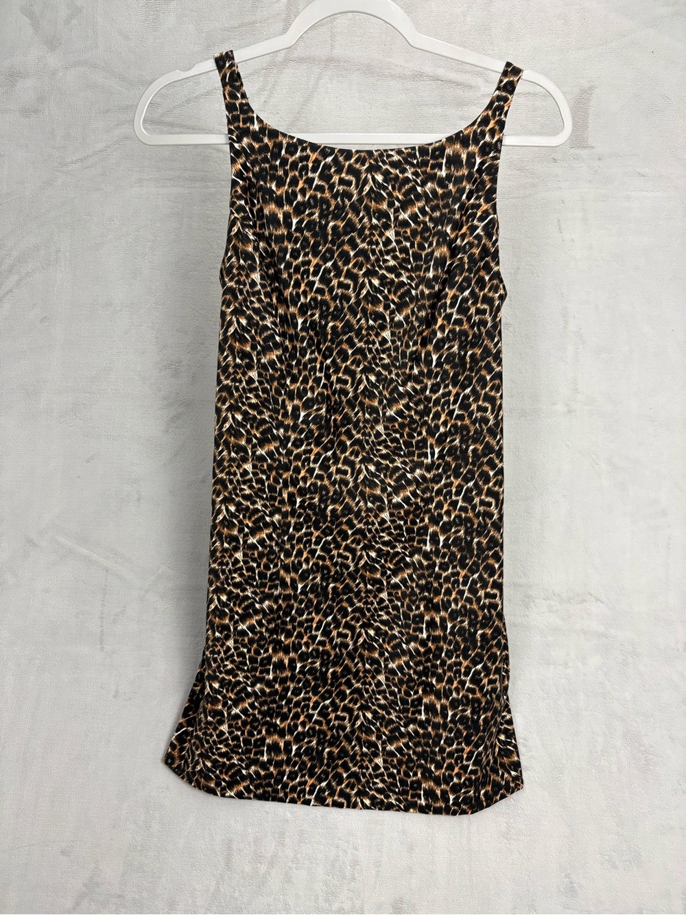Pretty Good USA Leopard Print Mini Dress XXS XS Y2K Bodycon